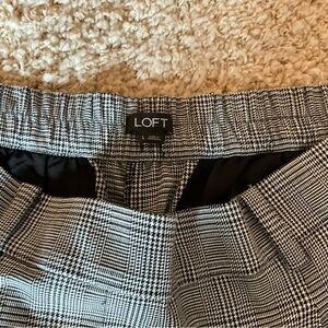 LOFT Monochrome Checkered Trousers